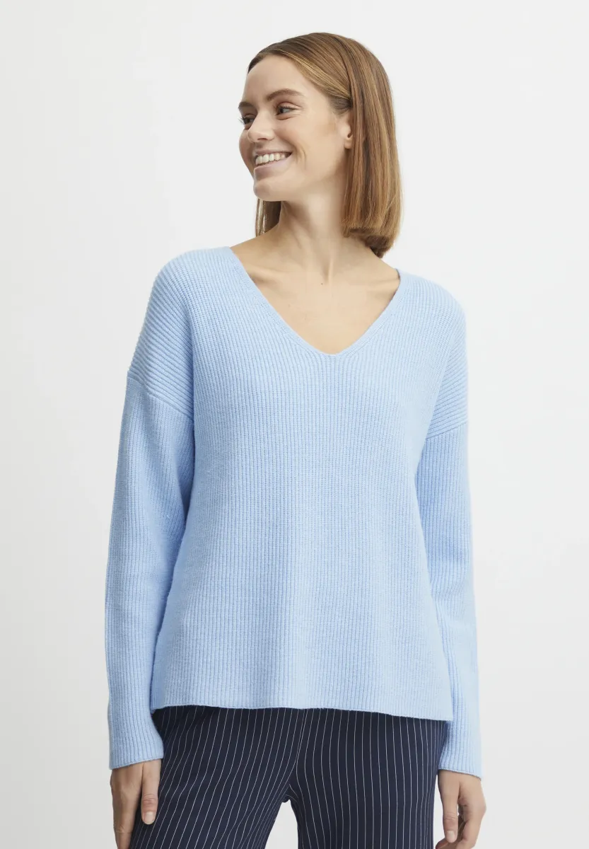 BYMILO - Strickpullover - blue bell melange