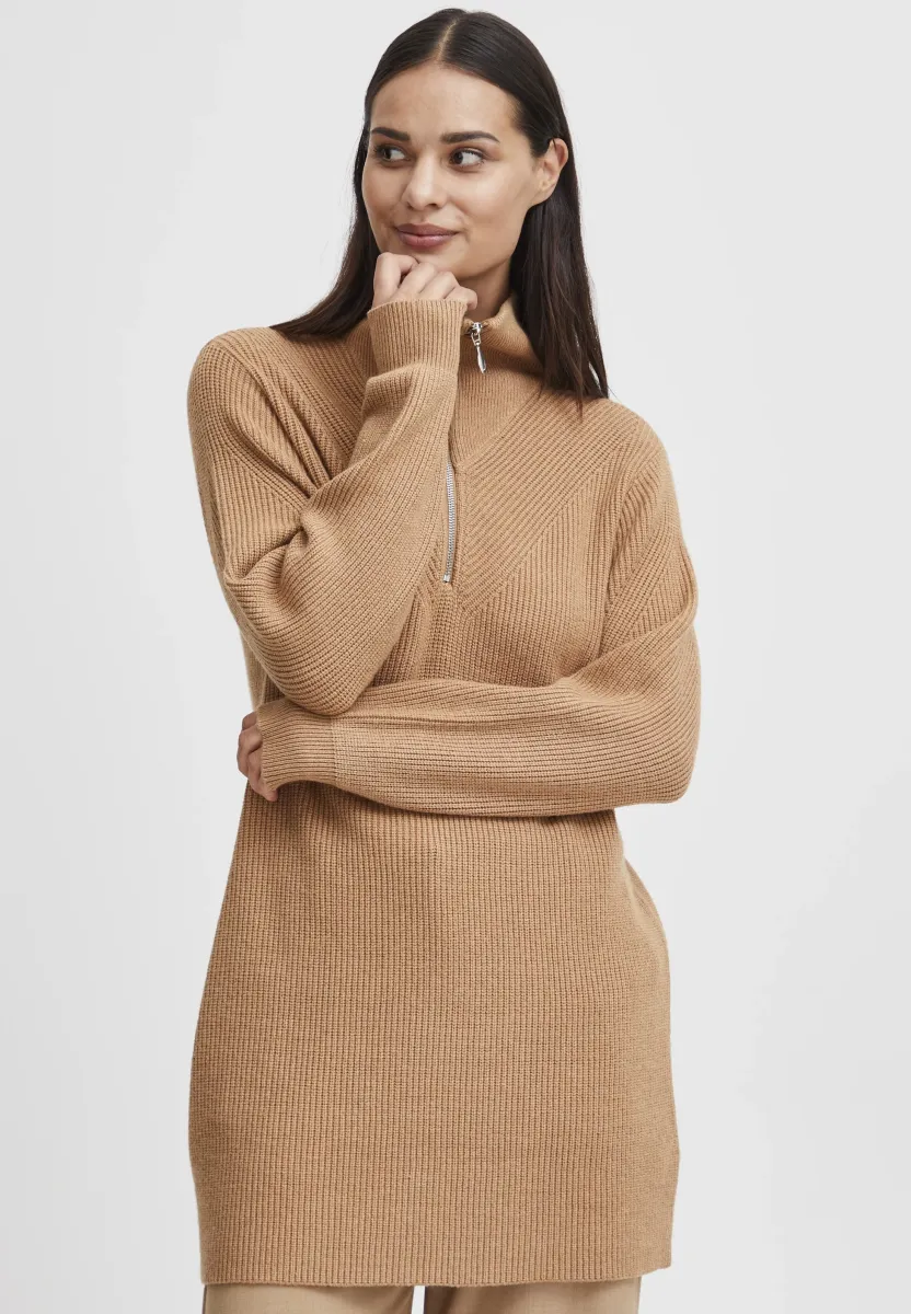 BYMILO - Strickpullover - tigers eye melange