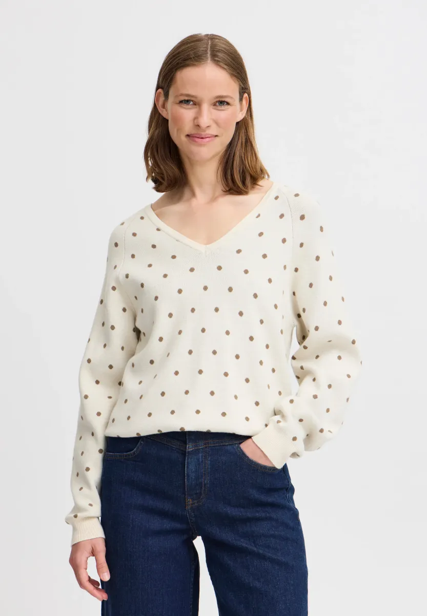 BYMIRAN - Strickpullover - birch melange