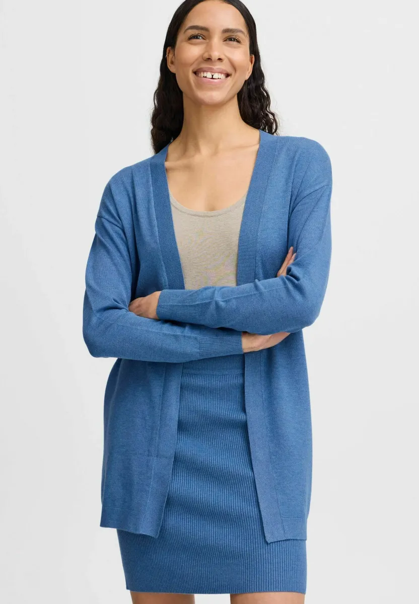 BYMMMORLA - Strickjacke - riverside melange