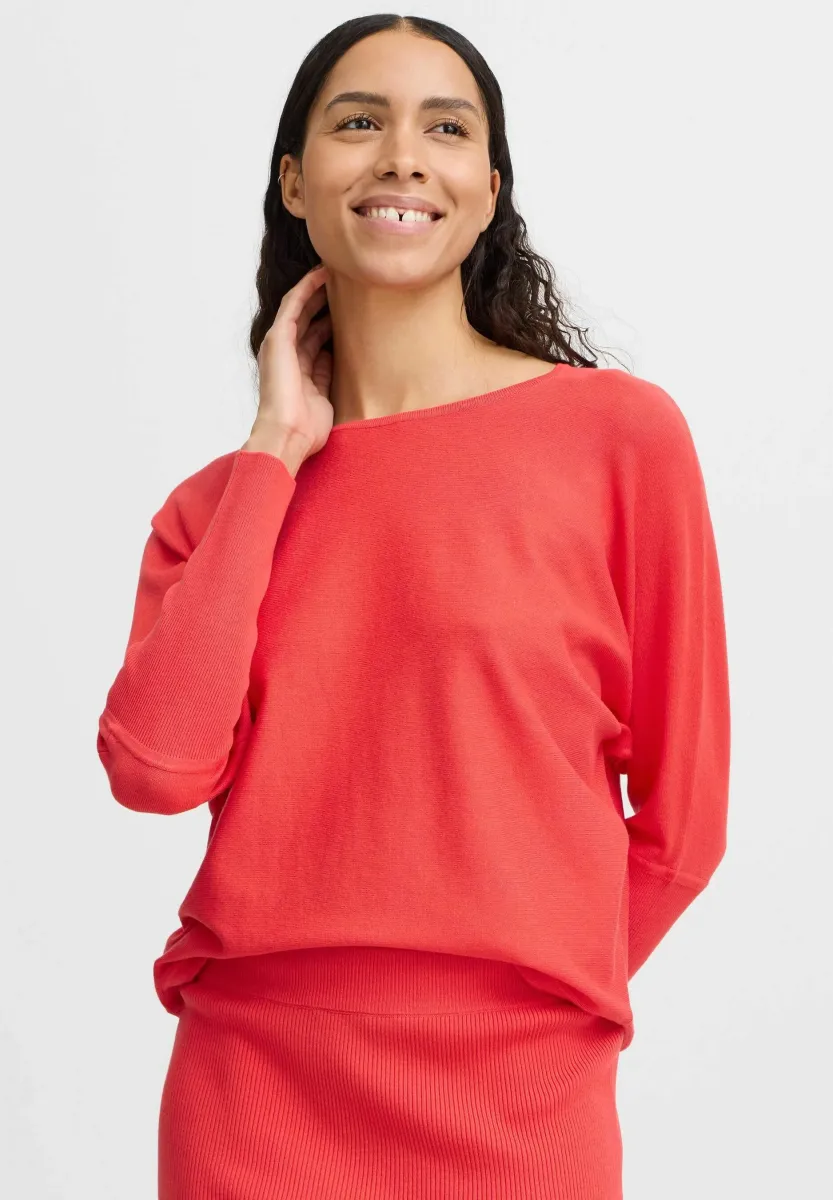 BYMMORLA BAT JUMPER - Strickpullover - poinsettia