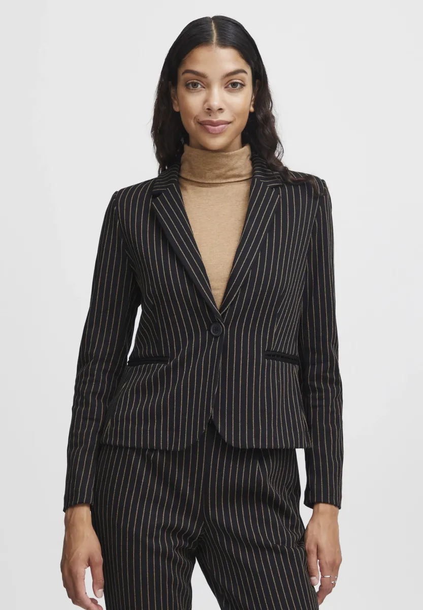 BYMmravna - Blazer - black stripe mix