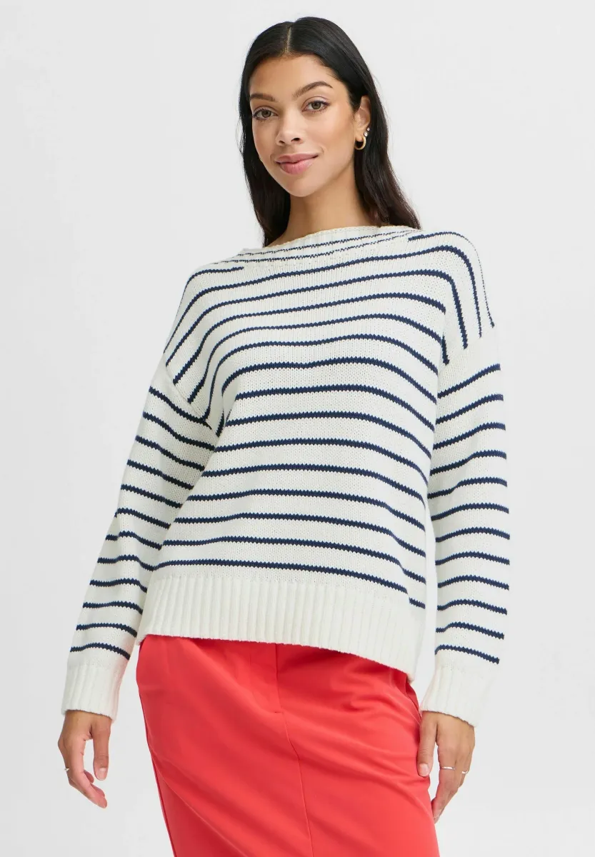 BYNAGLA - Strickpullover - marshmallow mix
