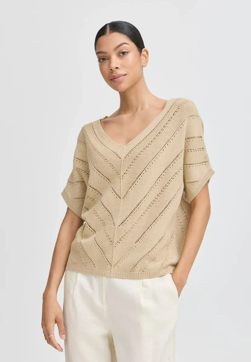 BYNAJO - Strickpullover - humus