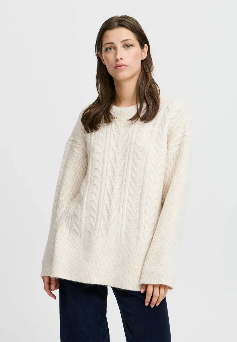 BYNELLO ONECK - Strickpullover - birch melange