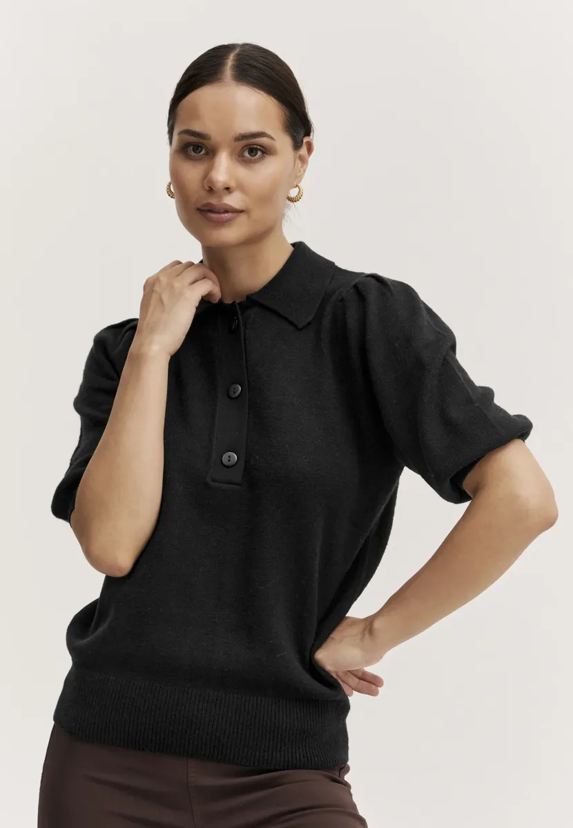 BYNONINA - Strickpullover - black