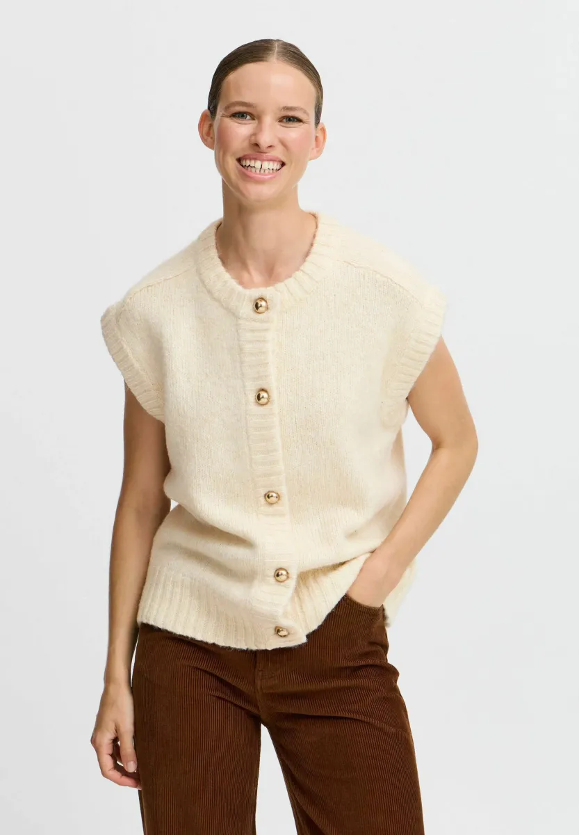 BYOKSANA - Strickjacke - birch melange