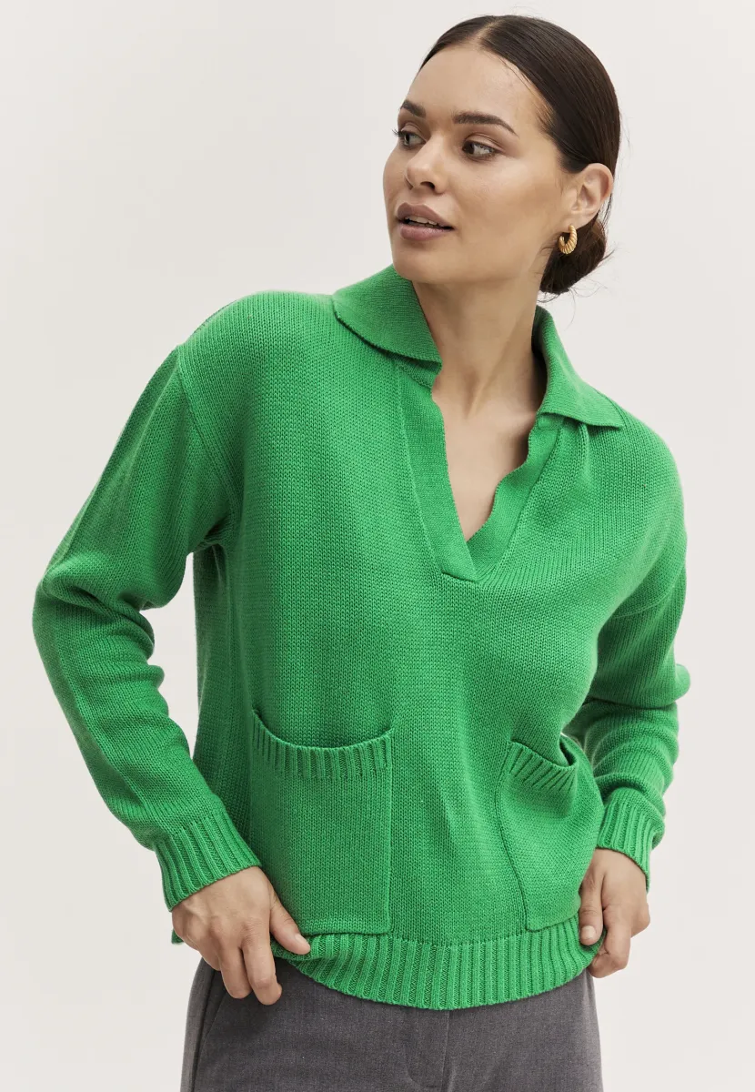 BYOlia - Strickpullover - verdant green