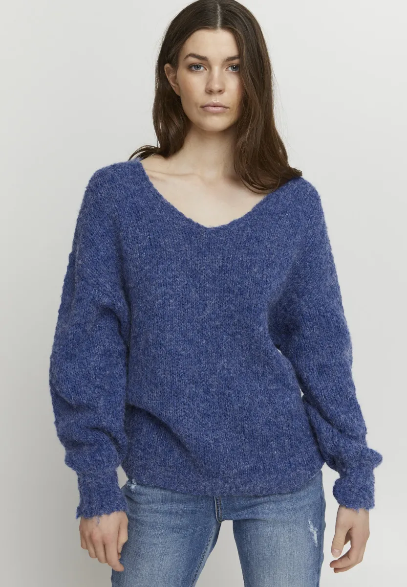 BYOMIRA - Strickpullover - surf the web melange