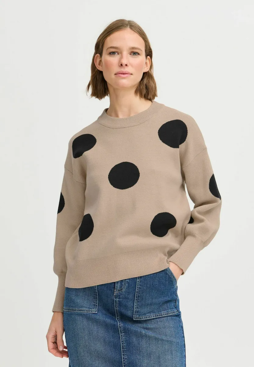 BYOMME - Strickpullover - humus mix