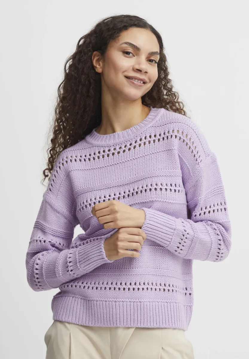 BYOTINKA - Strickpullover - purple rose