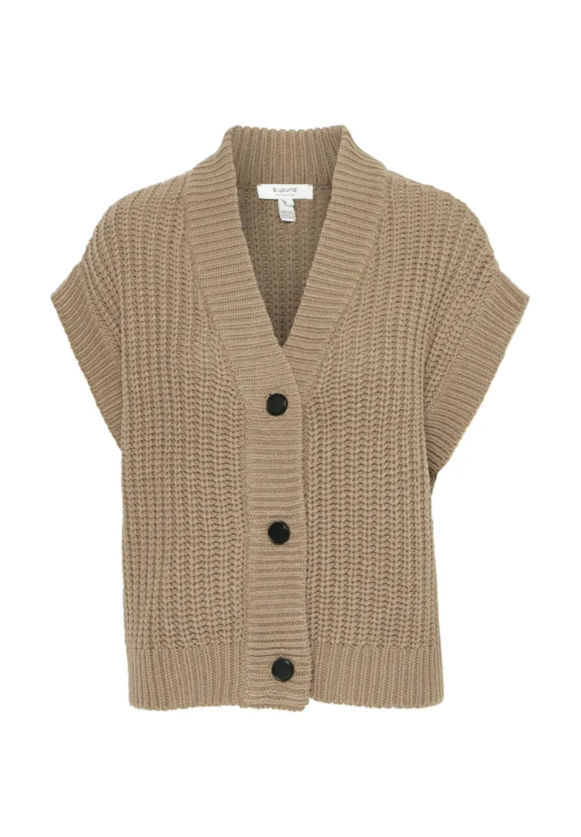 BYOTINKA WAISTCOAT - - Strickjacke - walnut
