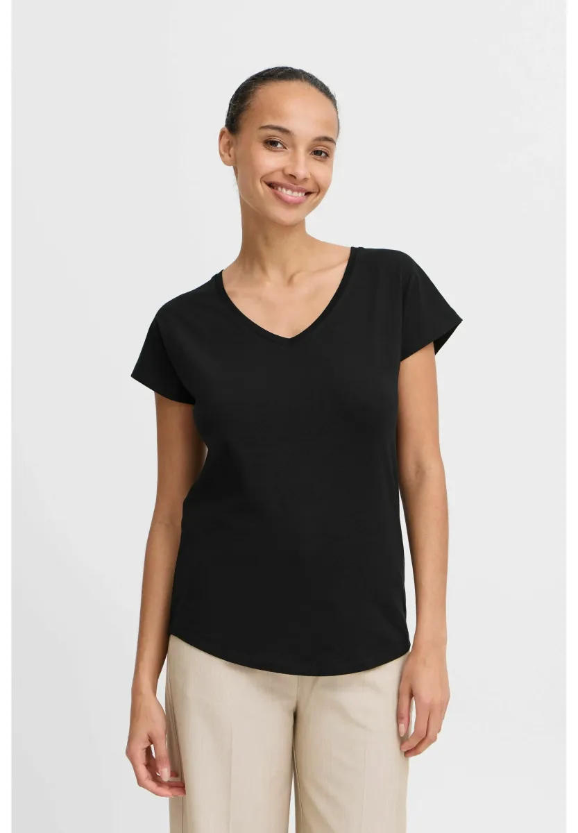BYPAMILA - T-Shirt basic - black