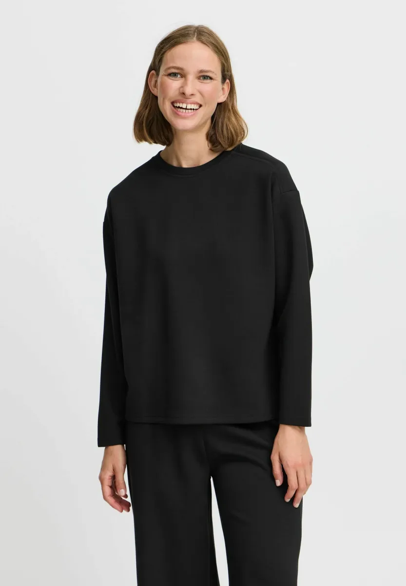 BYPusti - Strickpullover - black