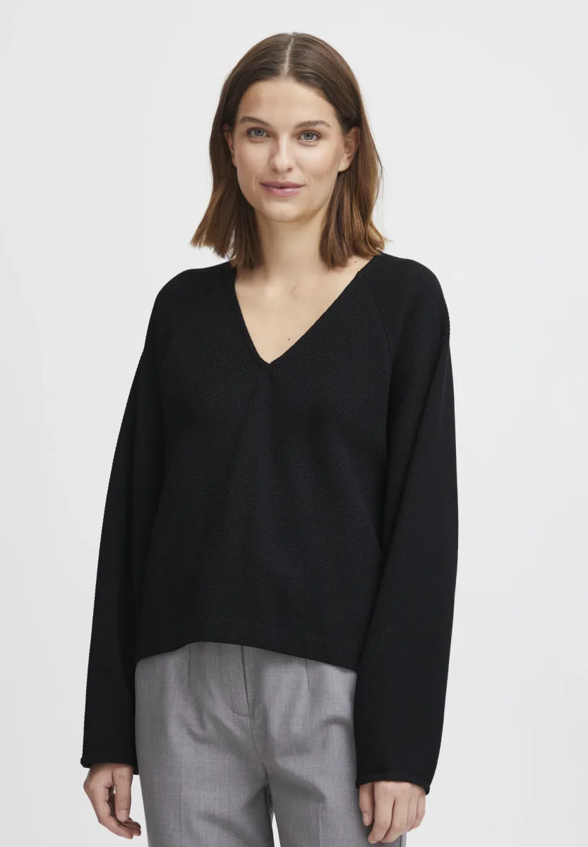 BYROMO - Strickpullover - black
