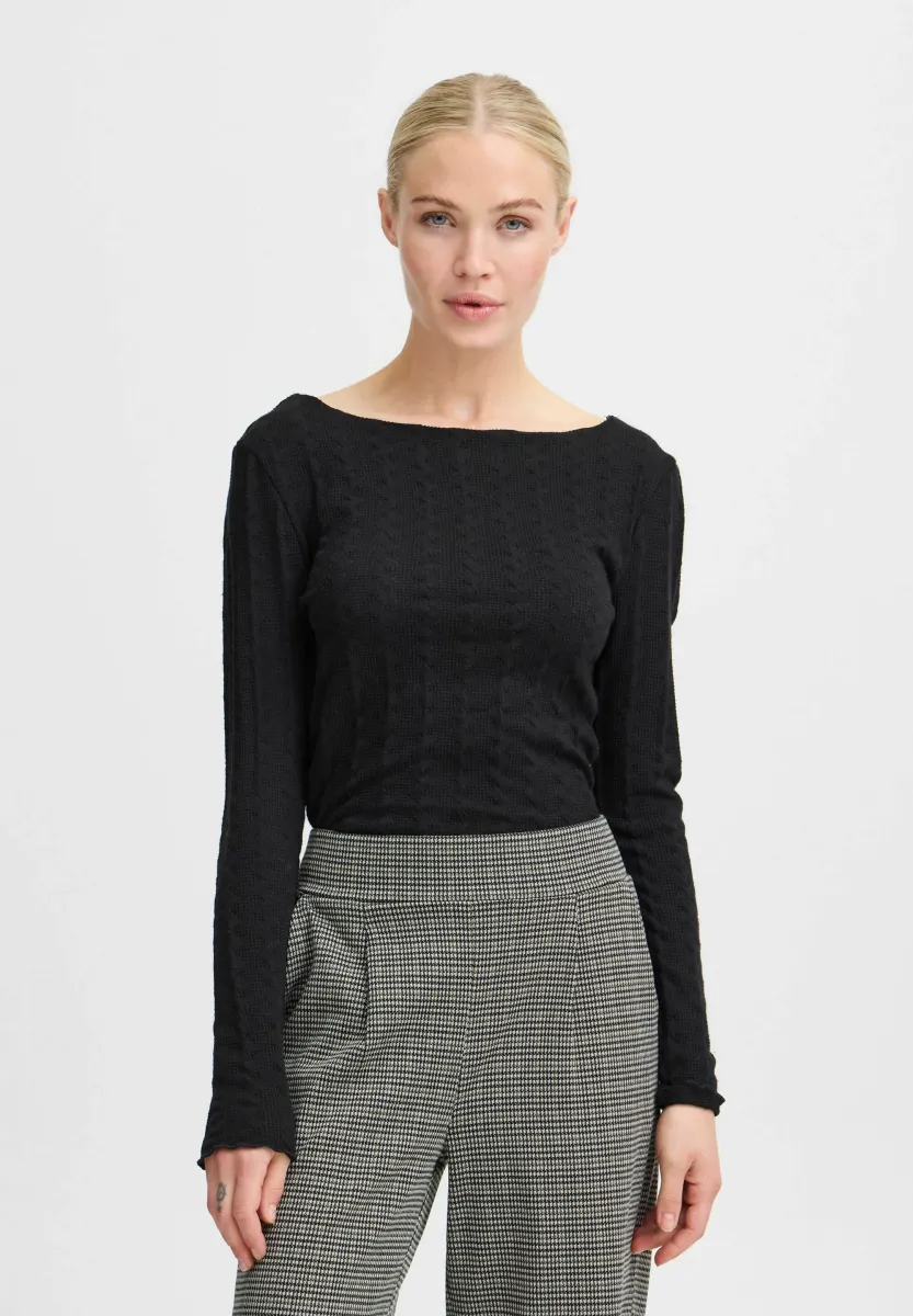 BYTHEANA - Strickpullover - black