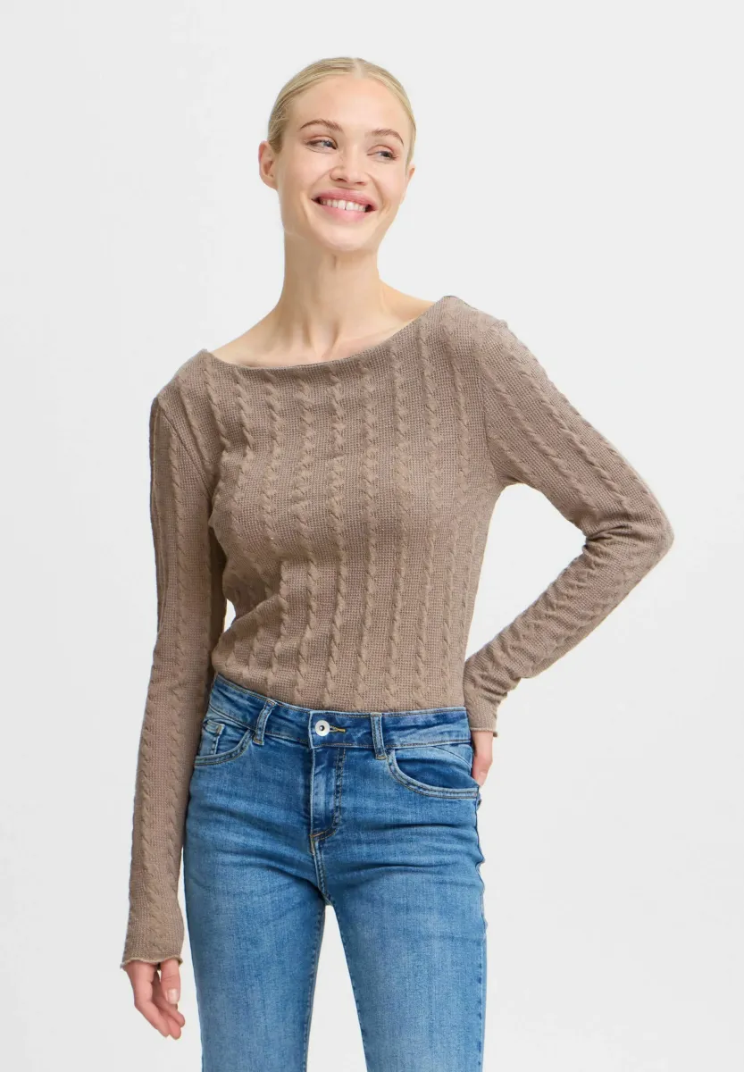BYTHEANA - Strickpullover - walnut