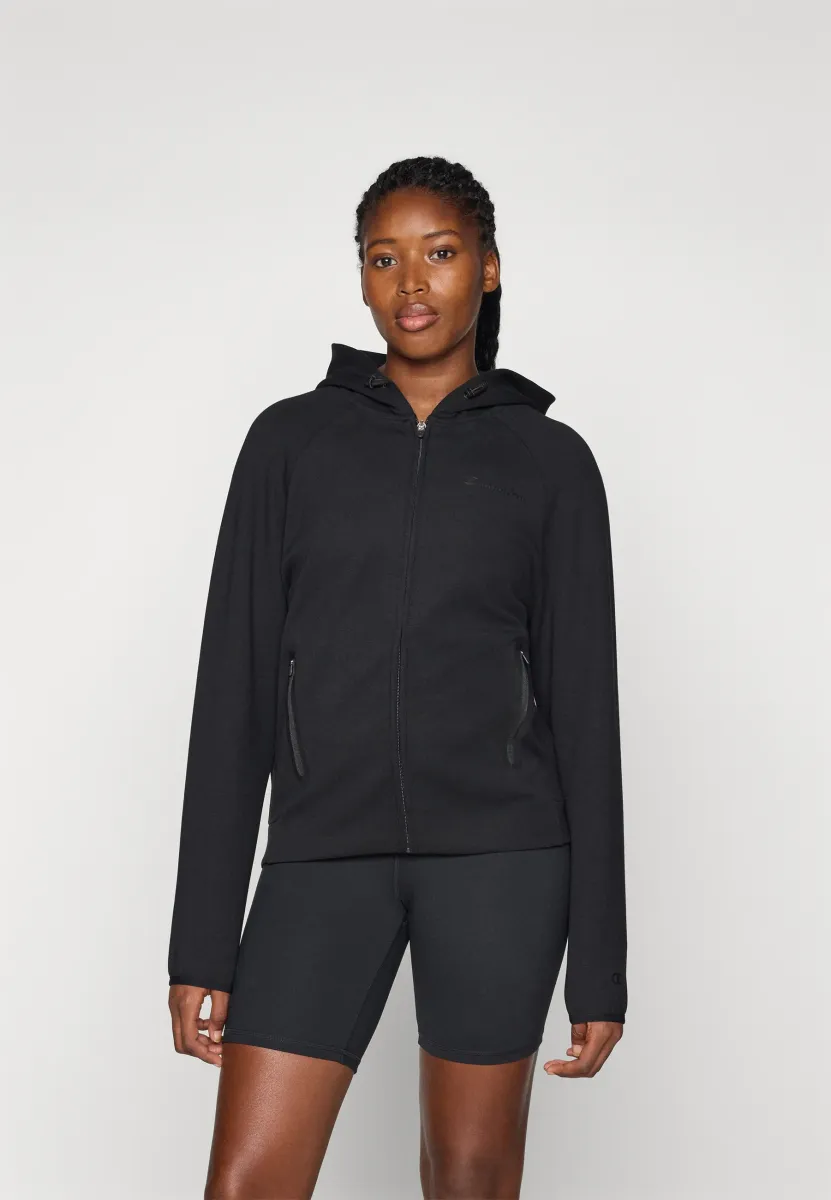C-TECH FULL ZIP HOODIE INTERLOCK - Sweatjacke - black