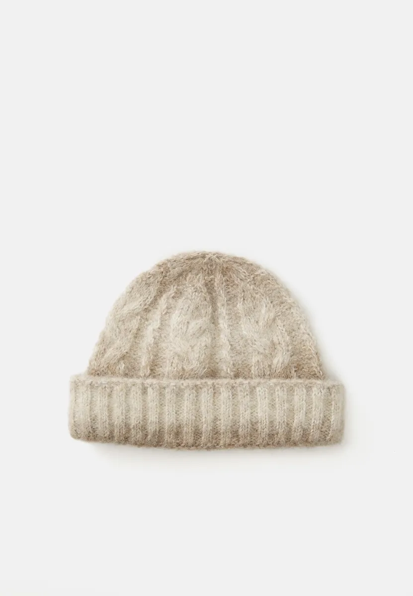 CABLE HAT - Mütze - light camel