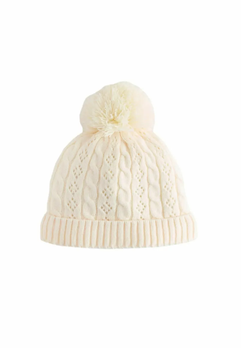 CABLE POM - Mütze - ecru