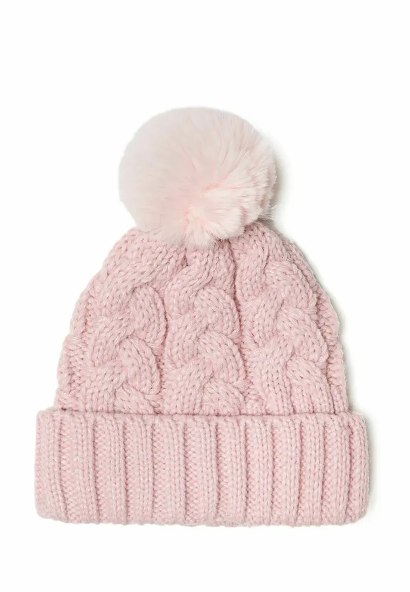 CABLE POM - Mütze - light pink