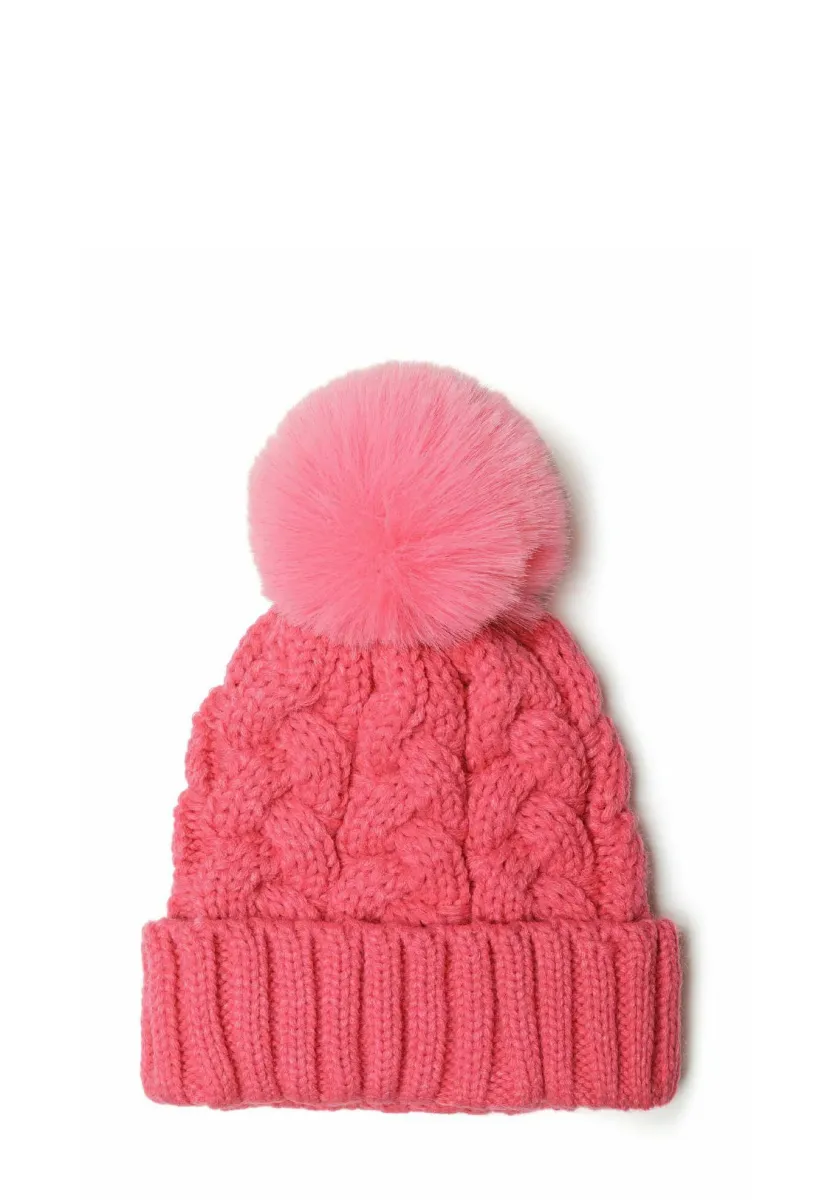 CABLE POM - Mütze - pink