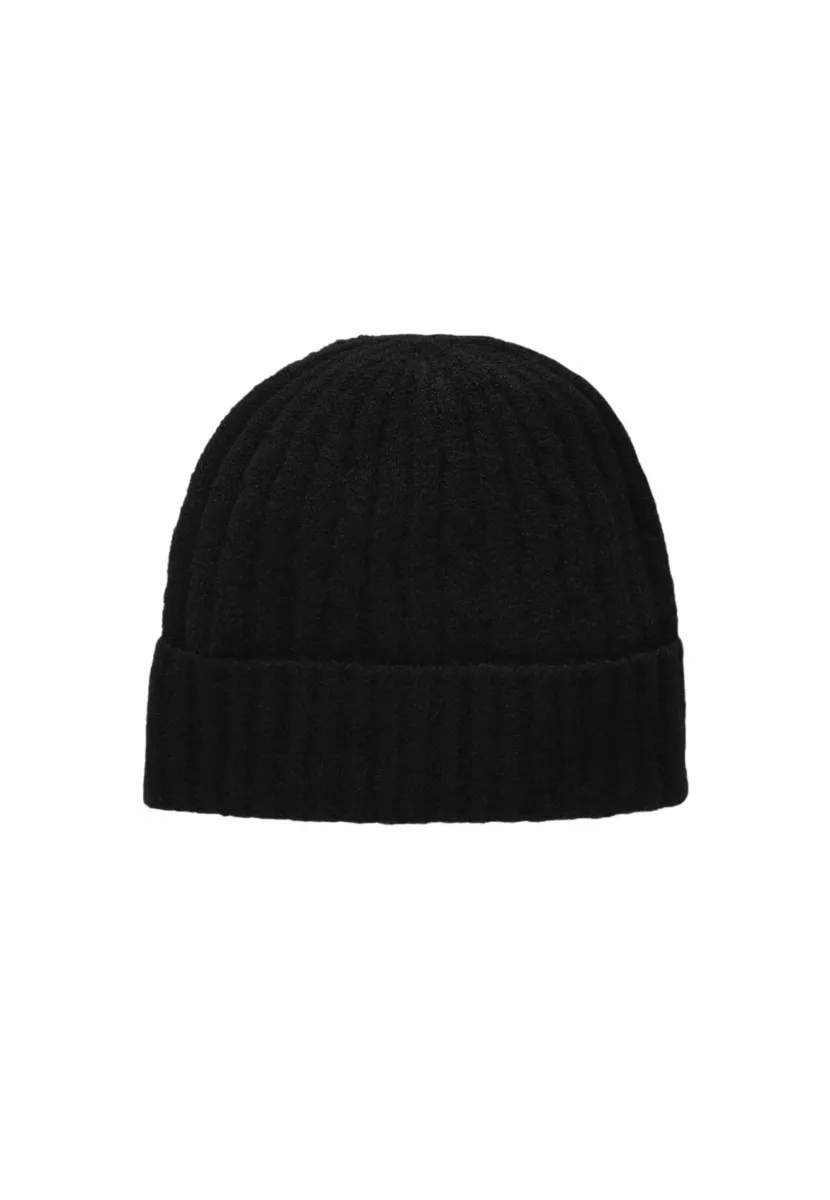 CABLE REGULAR FIT - Mütze - black