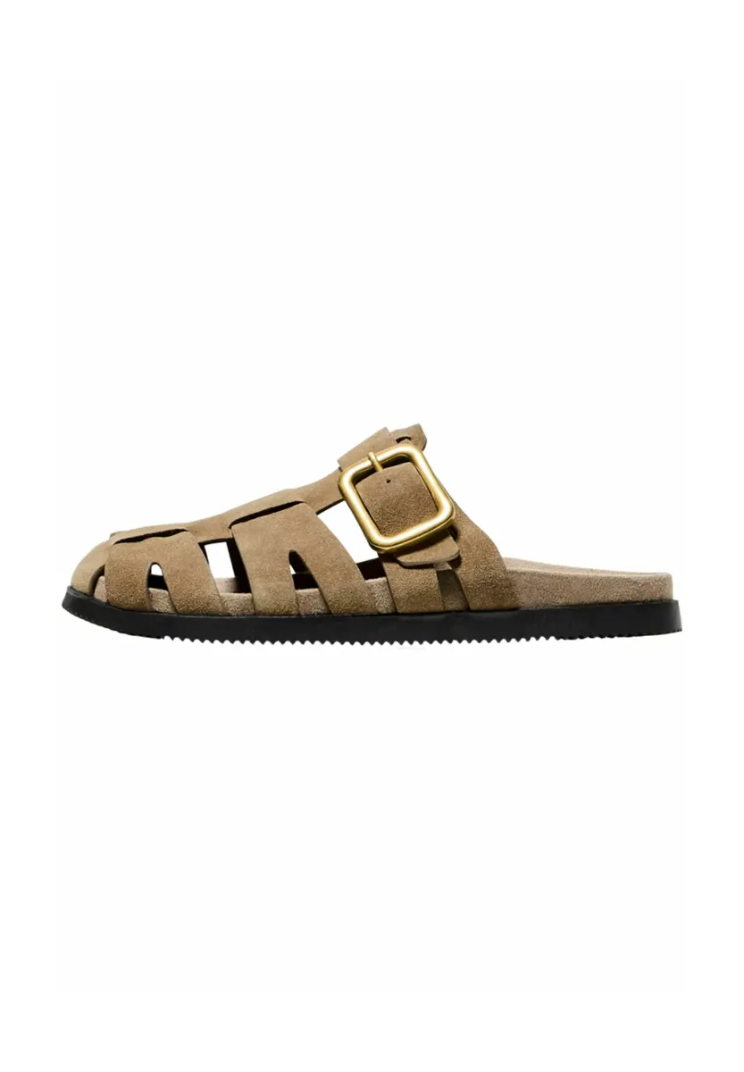 CAGE - Pantolette flach - beige