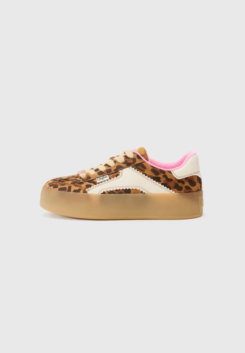 CAJO - Sneaker low - leo/pink/white
