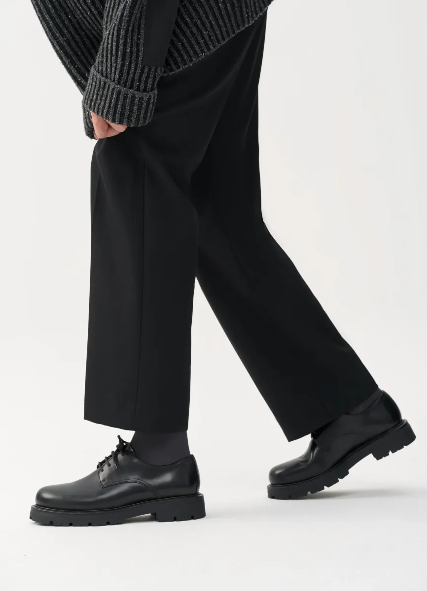 CAMERON - Schnürer - black