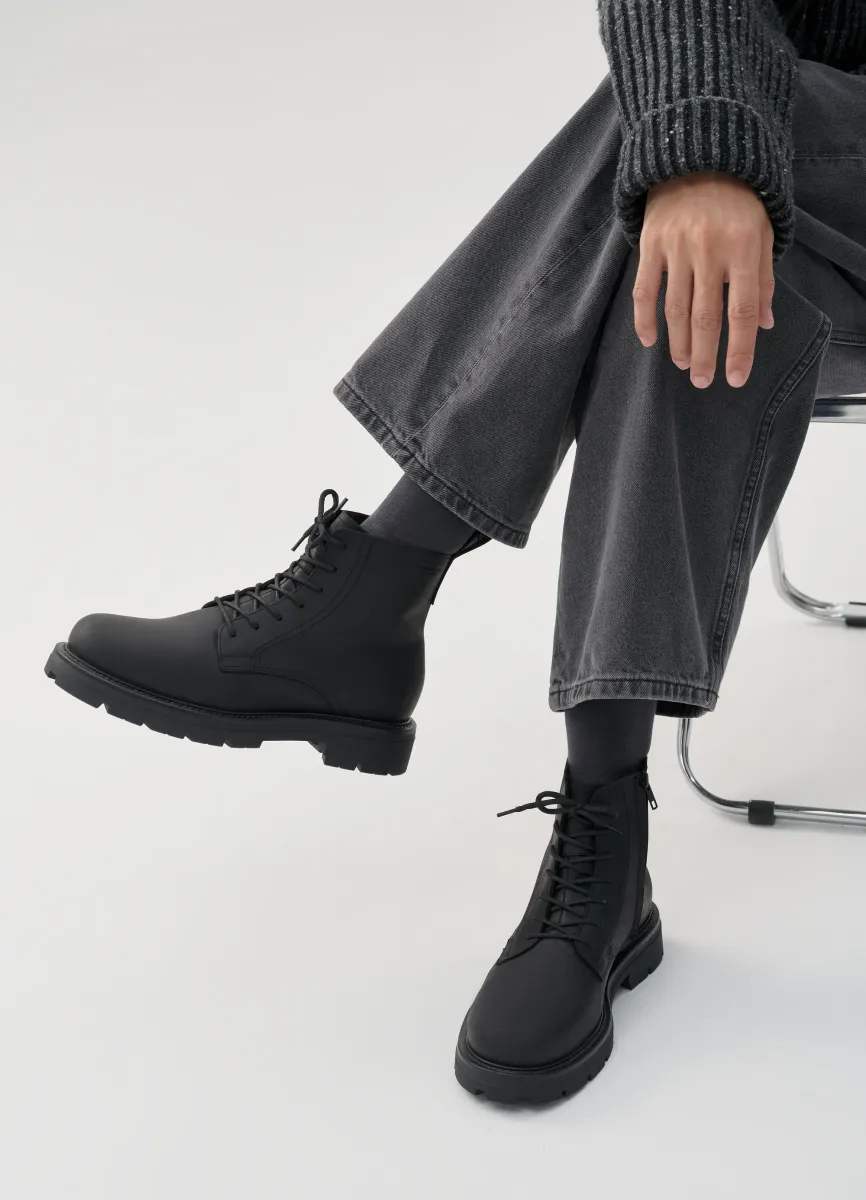 CAMERON - Stiefelette - off black