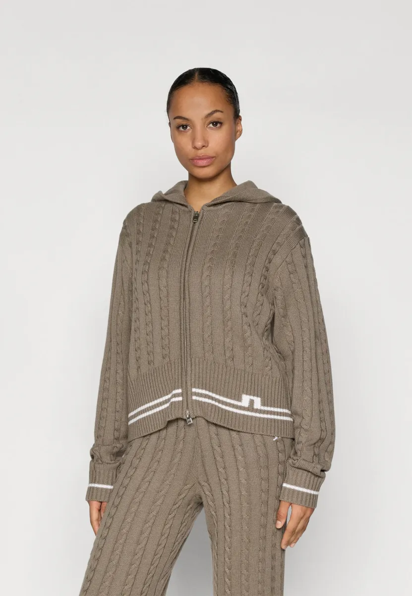 CAMILLA HOOD - Sweatjacke - brindle