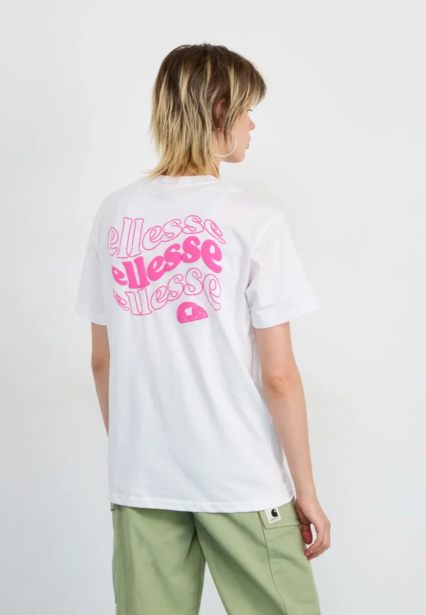 CAMPOFELICE - T-Shirt print - white/dark pink