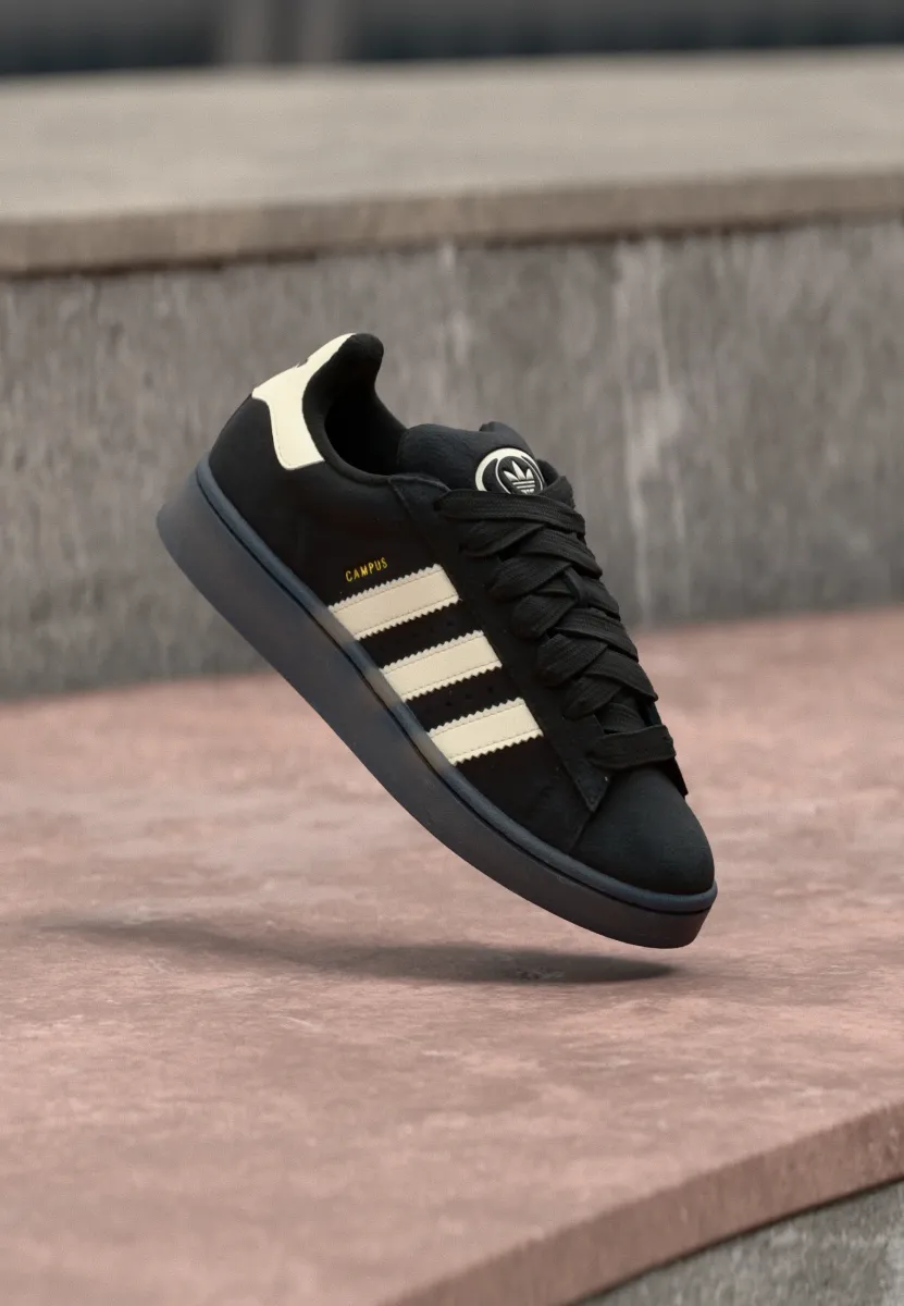 CAMPUS 00S - Sneaker low - core black/cream white/gold-coloured metallic