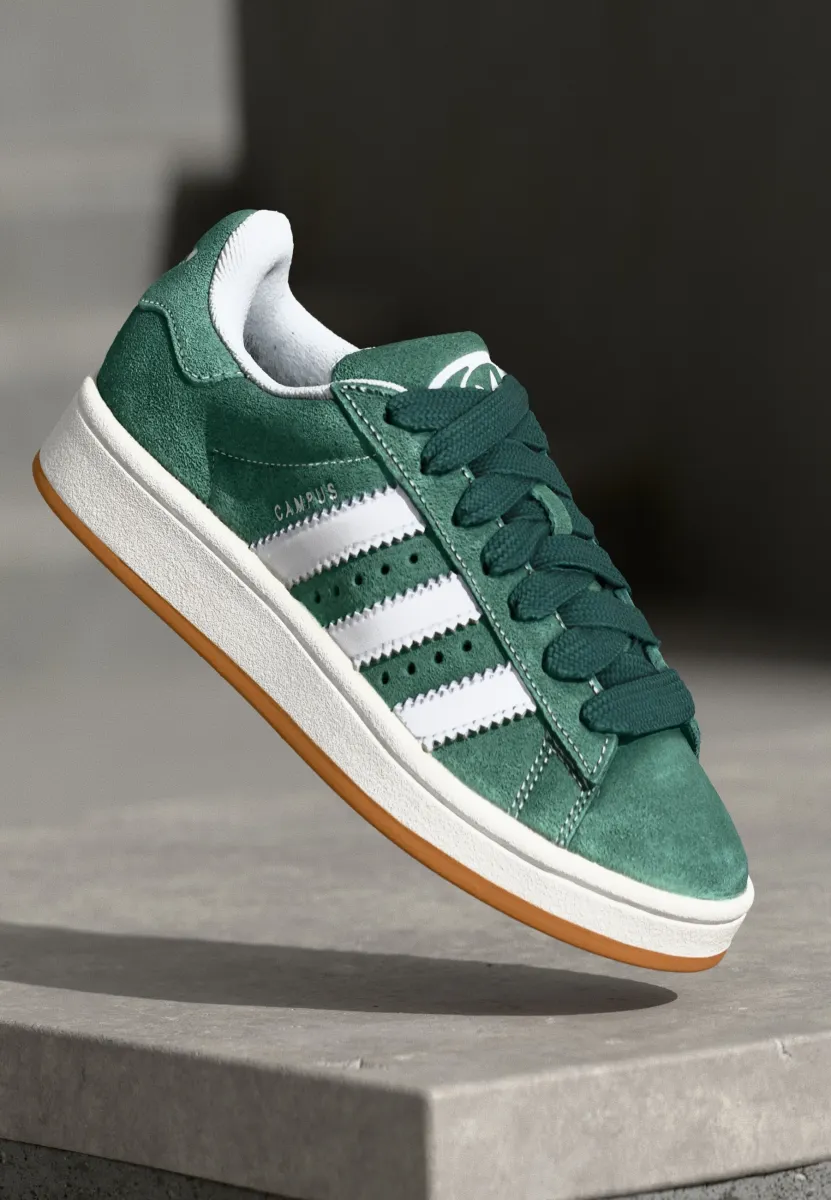 CAMPUS 00S UNISEX - Sneaker low - dark green/off white