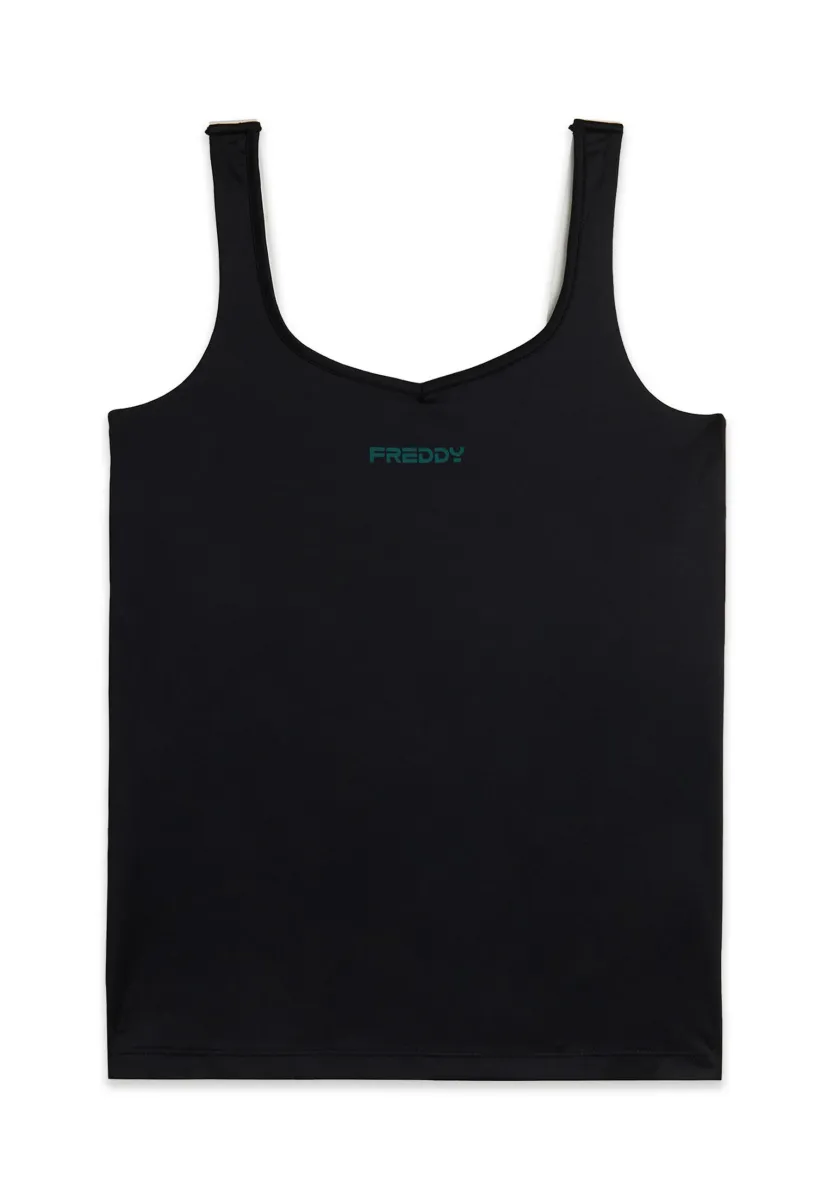 CANOTTA CON INTEGRATO - Unterhemd/-shirt - black