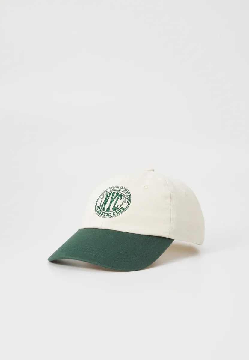 Cap - green/white