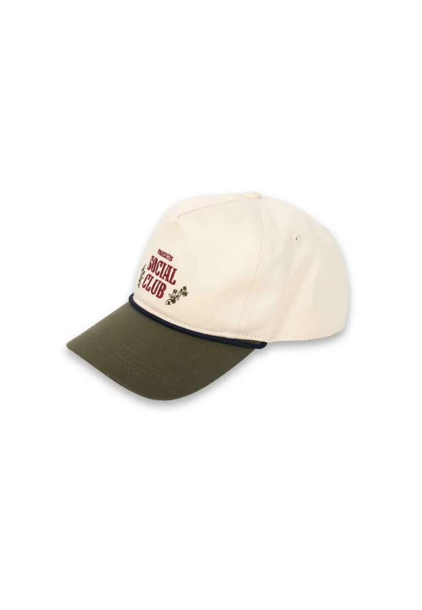 Cap - off white green