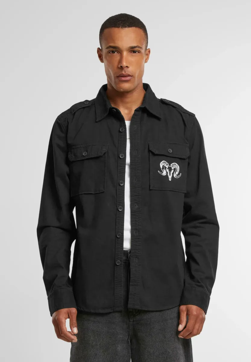CAPRICORN SKULL LONGSLEEVE - Hemd - black