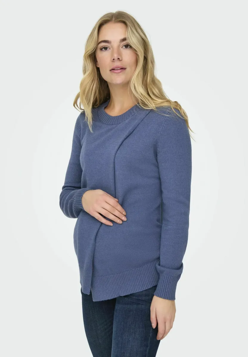 CAPUCINE O NECK - Strickpullover - vintage indigo