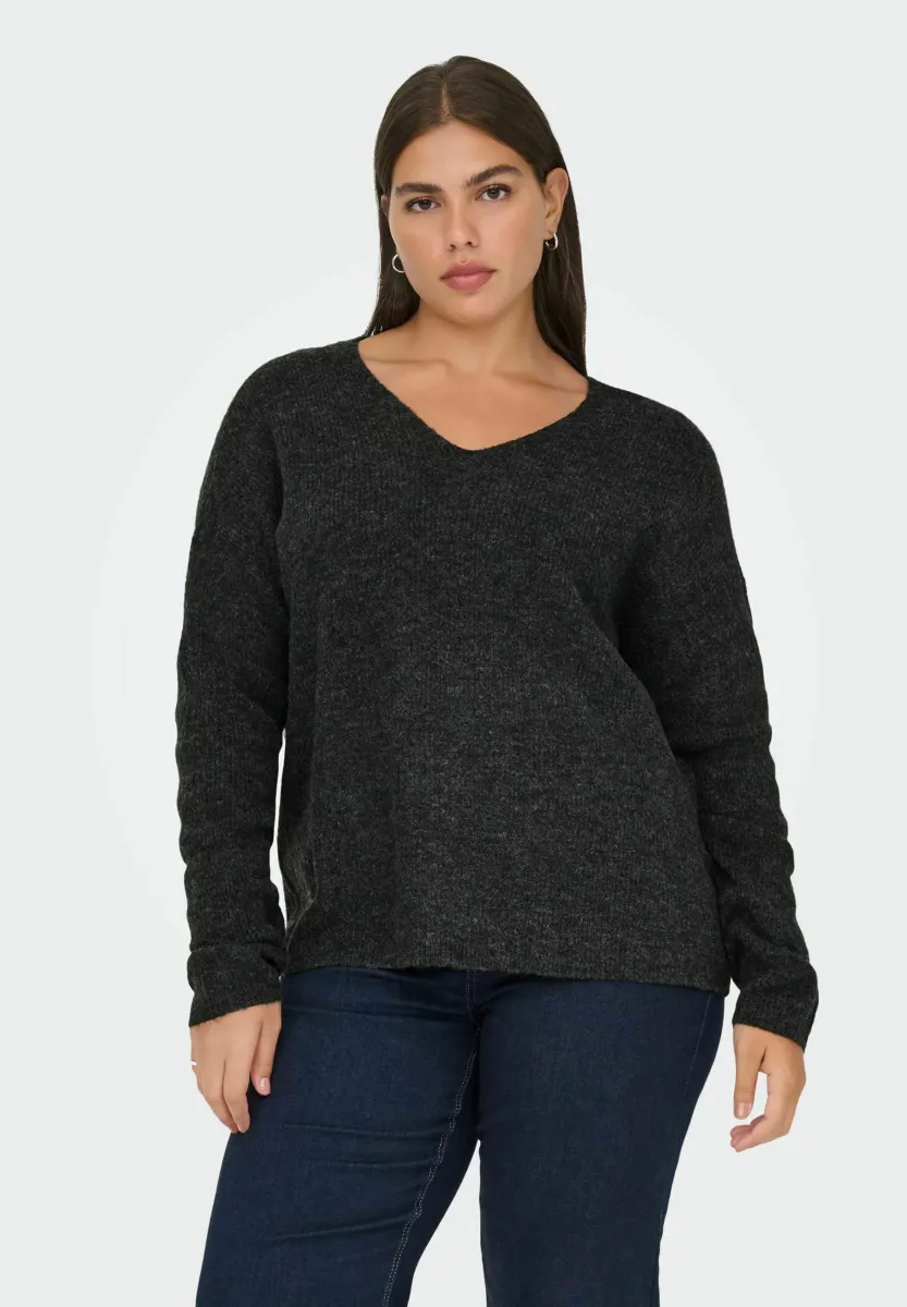 CARCAMILLA - Strickpullover - dark grey melange