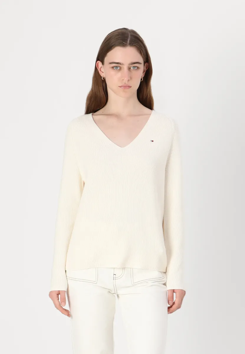CARDI STITCH - Strickpullover - ivory petal