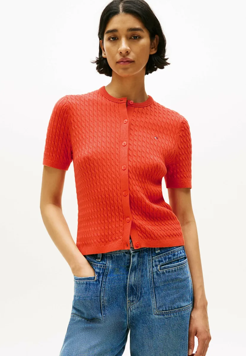 CARDI - Strickjacke - brilliant orange