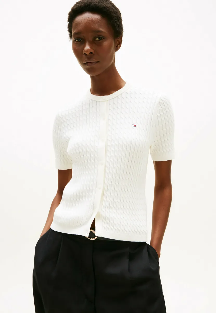 CARDI - Strickjacke - ivory silk