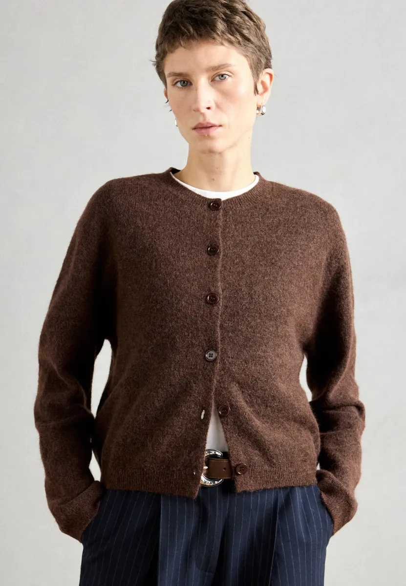 CARDIGAN MINNA - Strickjacke - brown