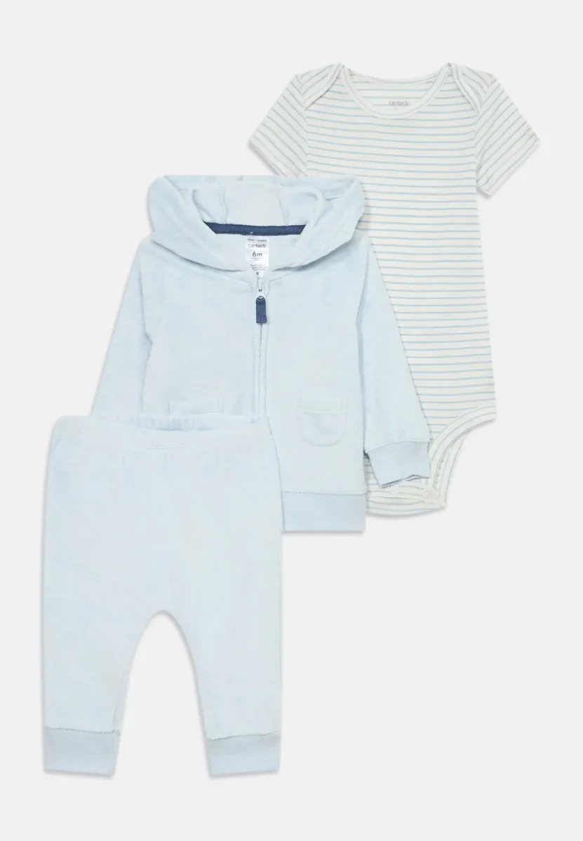 CARDIGAN SET - Body - light blue/off-white