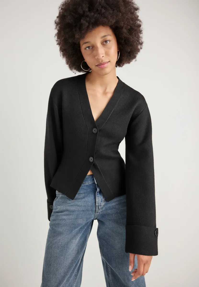 CARDIGAN - Strickjacke - black