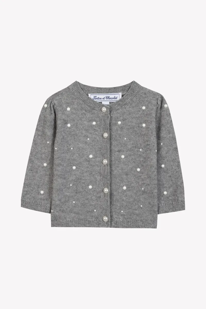 CARDIGAN - Strickjacke - Grey