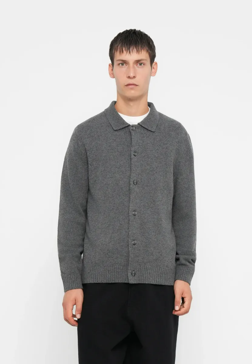 CARDIGAN - Strickjacke - grey