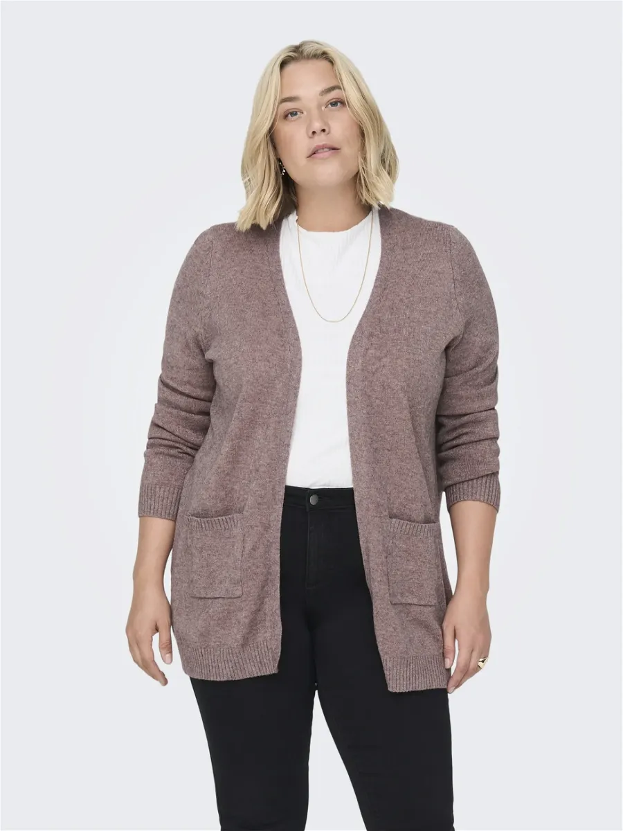 CARESLY OPEN - Strickjacke - rose brown
